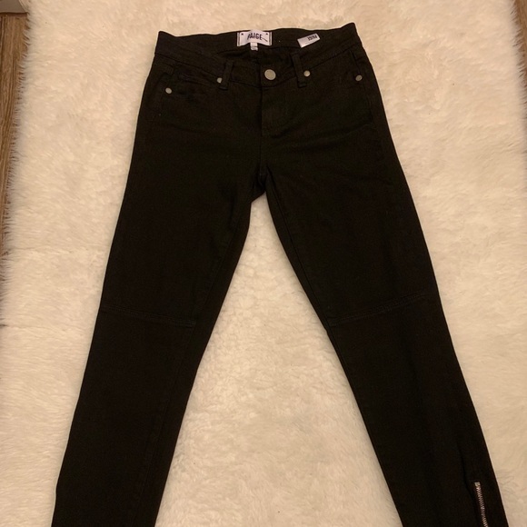 Paige Black Skinny Leg Jeans - Picture 2 of 8